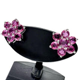 ルビー 計0.86×2ct ピアス K18WGホワイトゴールド 18金 2.4g レディース 【中古】【真子質店】【NN】 【MaMoT】