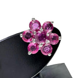 ルビー 計0.86×2ct ピアス K18WGホワイトゴールド 18金 2.4g レディース 【中古】【真子質店】【NN】 【MaMoT】