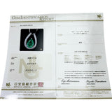 エメラルド 1.83ct ダイヤモンド 計0.30ct ネックレス Pt900プラチナ/K18WGホワイトゴールド 18金 6.0g 46cm レディース 【中古】【真子質店】【NN】 【IYMox】