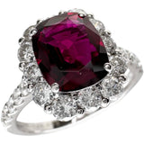 12号 ルビー(通常加熱) 1.43ct ダイヤモンド 0.93ct リング・指輪 Pt950プラチナ 13721 4.1g レディース 【中古】【真子質店】【NN】 【TxxT】
