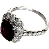 12号 ルビー(通常加熱) 1.43ct ダイヤモンド 0.93ct リング・指輪 Pt950プラチナ 13721 4.1g レディース 【中古】【真子質店】【NN】 【TxxT】