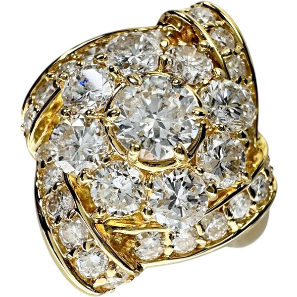 11.5号 ダイヤモンド 計2.00ct リング・指輪 K18ゴールド 18金 7.8g レディース 【中古】【真子質店】【NN】 【IMoSMo】
