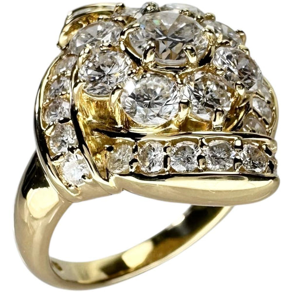 11.5号 ダイヤモンド 計2.00ct リング・指輪 K18ゴールド 18金 7.8g レディース 【中古】【真子質店】【NN】 【IMoSMo】