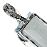 アクアマリン 18.28ct ダイヤモンド 計0.59ct ペンダントトップ K18WGホワイトゴールド 18金 6.5g レディース 【中古】【真子質店】【NN】 【IYMox】