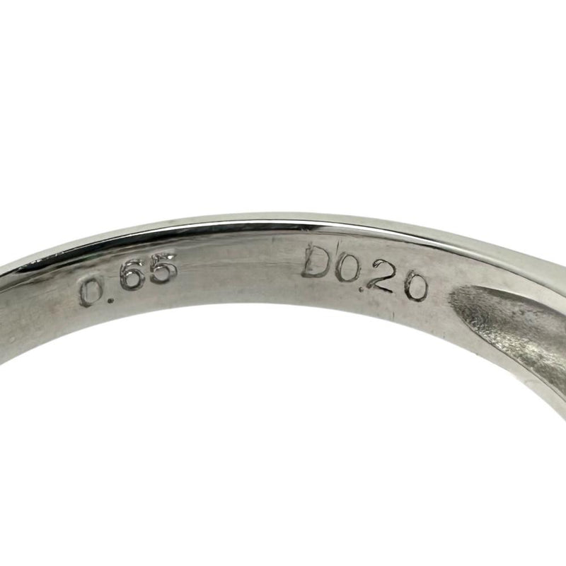★★最終特価品 11.5号 エメラルド 0.65ct ダイヤモンド 計0.20ct リング・指輪 Pt900プラチナ 5.8g レディース 【中古】【真子質店】【NN】 【TMix】