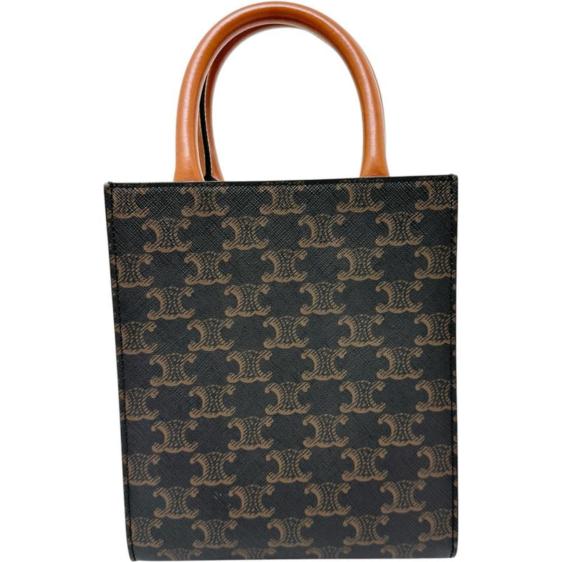 【CELINE/セリーヌ】 ミニ バーティカルカバ 194372BZK.04LU 2WAY ショルダーバッグ ハンドバッグ PVC/レザー ブラウン レディース【中古】【真子質店】【BL】 【IxMoY】