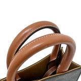 【CELINE/セリーヌ】 ミニ バーティカルカバ 194372BZK.04LU 2WAY ショルダーバッグ ハンドバッグ PVC/レザー ブラウン レディース【中古】【真子質店】【BL】 【IxMoY】