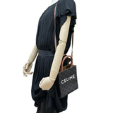 【CELINE/セリーヌ】 ミニ バーティカルカバ 194372BZK.04LU 2WAY ショルダーバッグ ハンドバッグ PVC/レザー ブラウン レディース【中古】【真子質店】【BL】 【IxMoY】