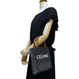 【CELINE/セリーヌ】 ミニ バーティカルカバ 194372BZK.04LU 2WAY ショルダーバッグ ハンドバッグ PVC/レザー ブラウン レディース【中古】【真子質店】【BL】 【IxMoY】
