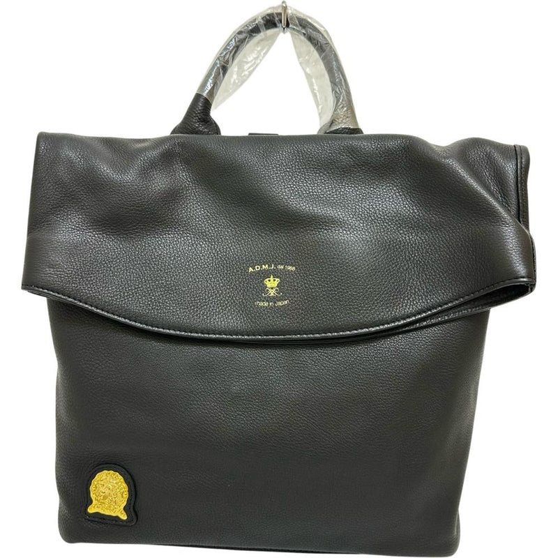 【ADMJアクセソワ/エーディーエムジェイ】 16WS01134 バックパック COW HIDE BACK PACK リュック・デイパック レザー ブラック レディース【中古】【真子質店】【BL】 【IYx】