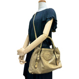 【Chloe/クロエ】 ヴィクトリア 2WAYバッグ ショルダーバッグ ハンドバッグ レザー ベージュレザー/ゴールド金具 レディース【中古】【真子質店】【BL】 【IMix】