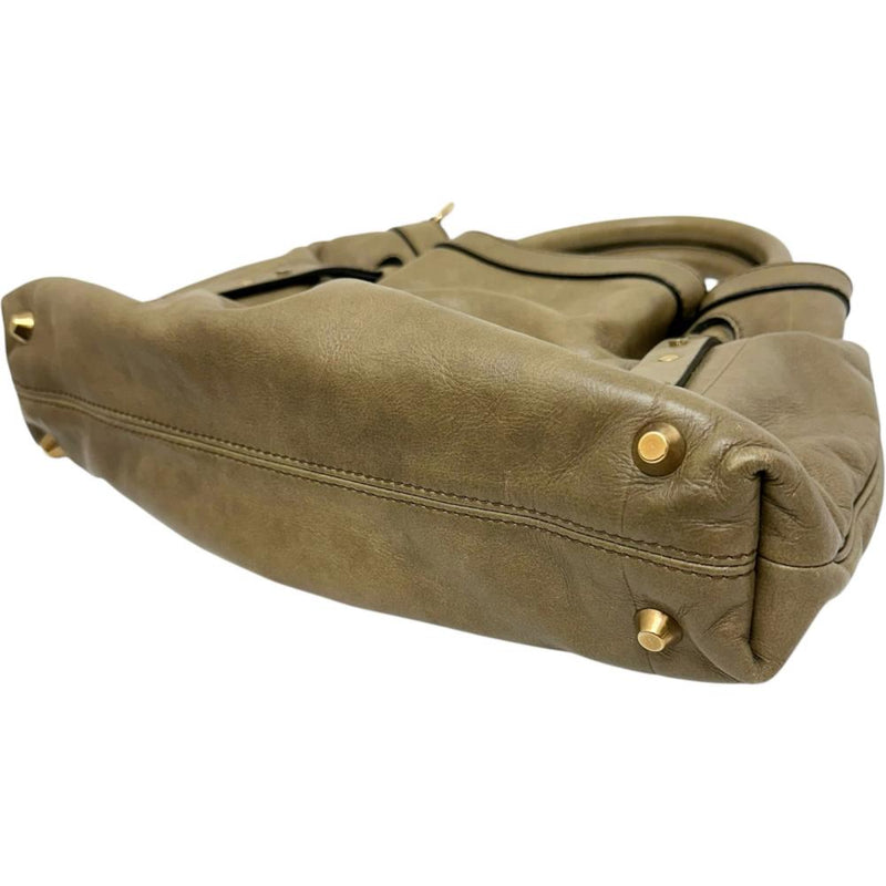 【Chloe/クロエ】 ヴィクトリア 2WAYバッグ ショルダーバッグ ハンドバッグ レザー ベージュレザー/ゴールド金具 レディース【中古】【真子質店】【BL】 【IMix】