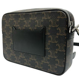 【CELINE/セリーヌ】 113942EVJ.38SI トリオンフ スモール メッセンジャー ショルダーバッグ レザー ブラウンレザー/シルバー金具 レディース【中古】【真子質店】【BL】 【IIxx】