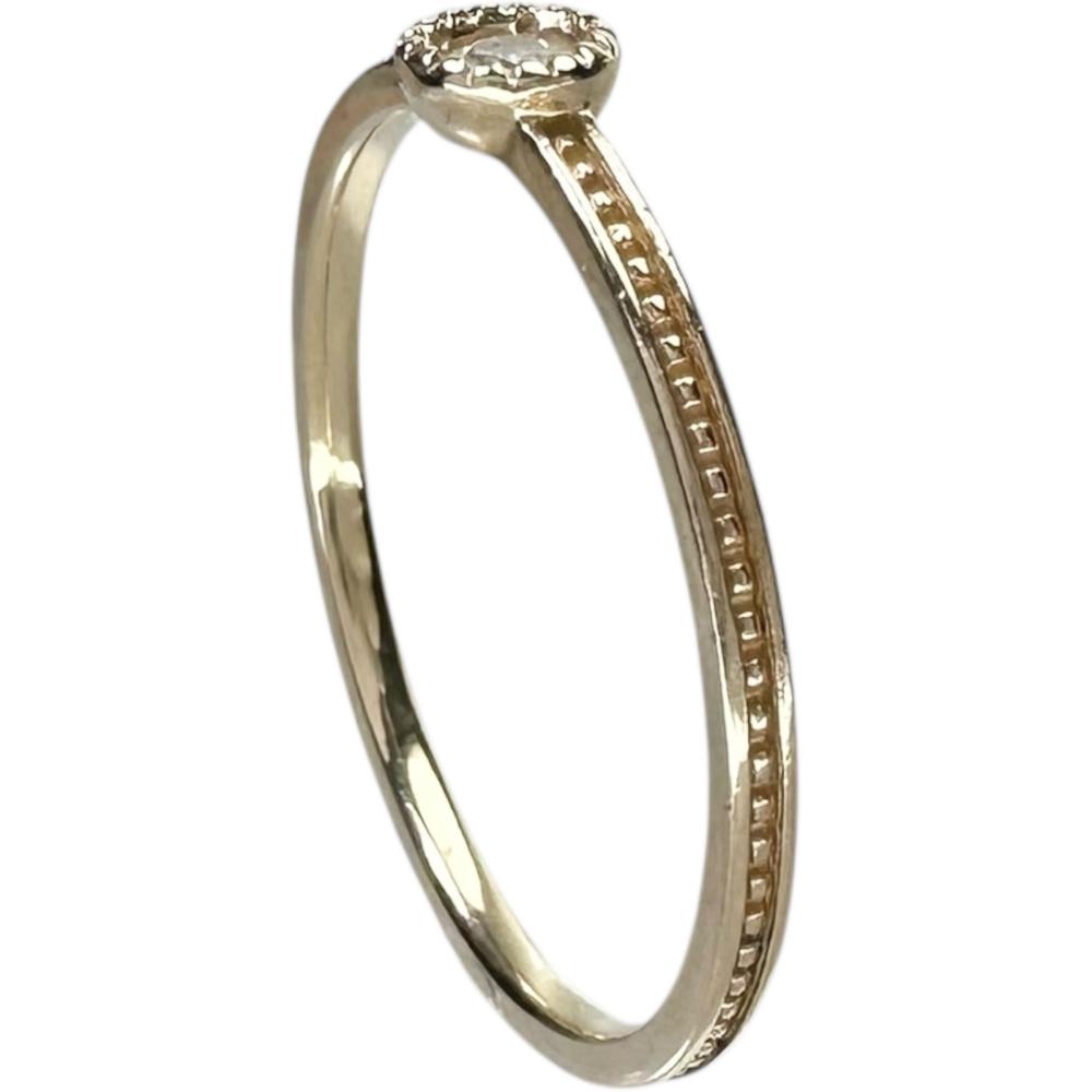 最終特価品 9号【ete/エテ】 1Pリング ダイヤモンド 0.03ct リング