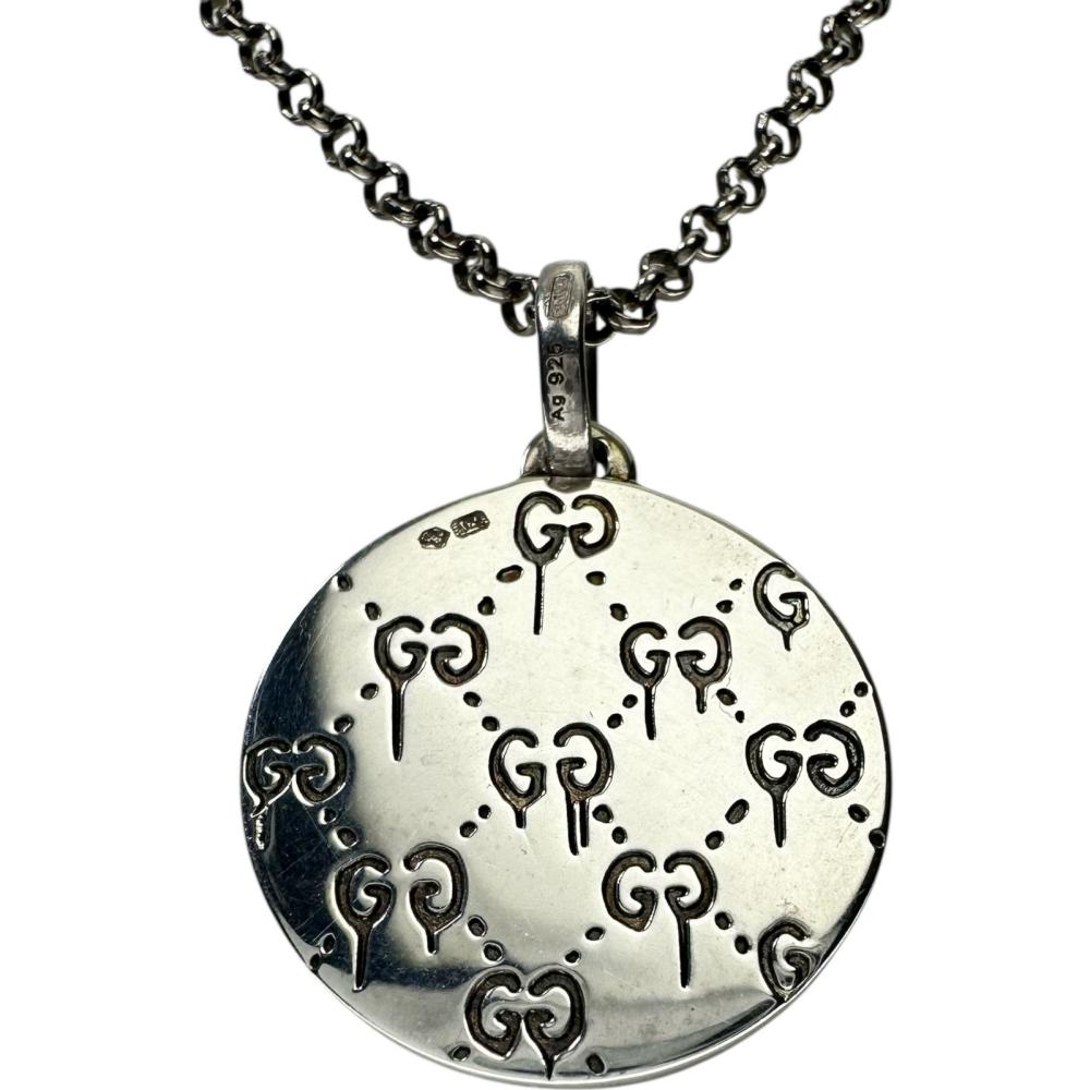 GUCCI/グッチ】 ゴースト ダイヤモンド ネックレス シルバー925 10.6g