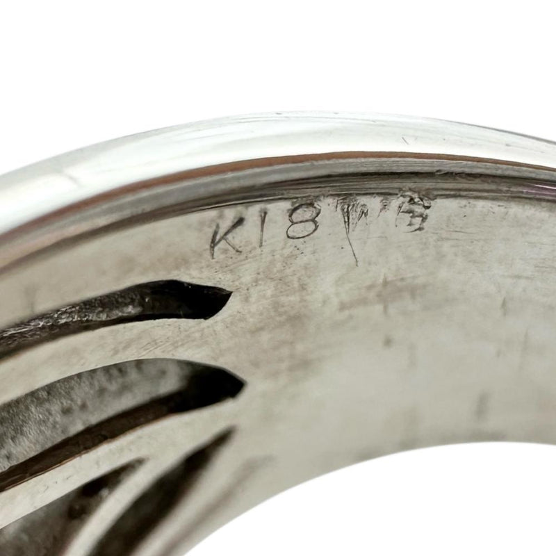 11号 ルビー 1.45ct ダイヤモンド 0.70ct リング・指輪 K18WGホワイトゴールド 18金 14.8g レディース 【中古】【真子質店】【NN】 【TxMaMo】