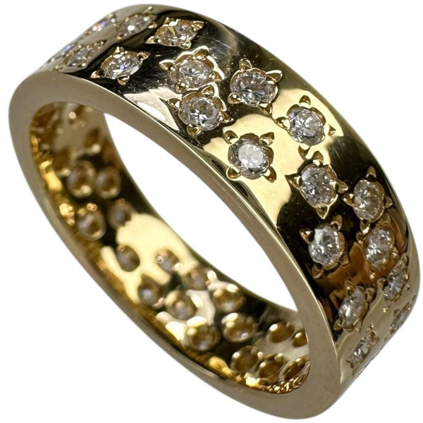 11.5号 ダイヤモンド 0.84ct リング・指輪 K18ゴールド 18金 6.4g レディース 【中古】【真子質店】【NN】 【SSx】