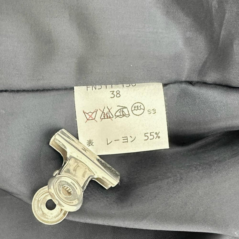【BURBERRY BLUE LABEL/バーバリーブルーレーベル】 ステンカラーコート レーヨン/ナイロン ブルー、ブラックチェック レディース【中古】【真子質店】【GD】 【Dx】