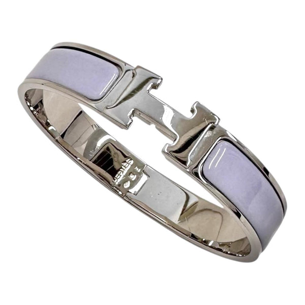 【HERMES/エルメス】 バングル クリッククラックPM メタル 33.8g パープル/シルバー レディース 【中古】【真子質店】【GD】 【DxK】