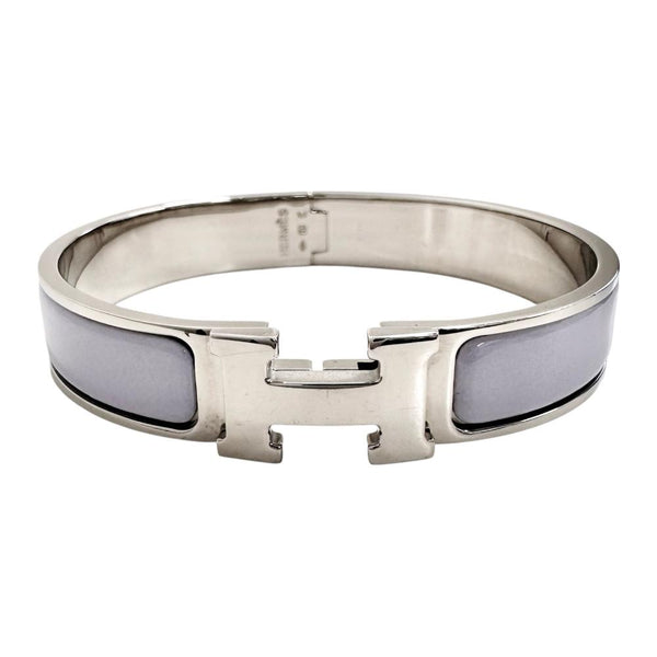 【HERMES/エルメス】 バングル クリッククラックPM メタル 33.8g パープル/シルバー レディース 【中古】【真子質店】【GD】 【DxK】
