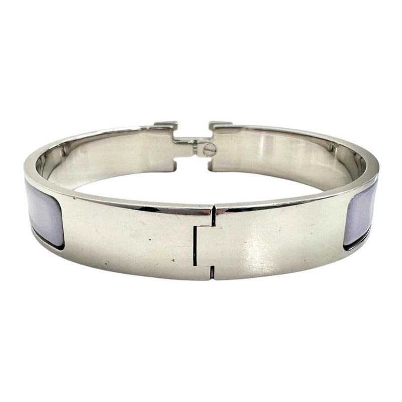 【HERMES/エルメス】 バングル クリッククラックPM メタル 33.8g パープル/シルバー レディース 【中古】【真子質店】【GD】 【DxK】
