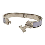 【HERMES/エルメス】 バングル クリッククラックPM メタル 33.8g パープル/シルバー レディース 【中古】【真子質店】【GD】 【DxK】