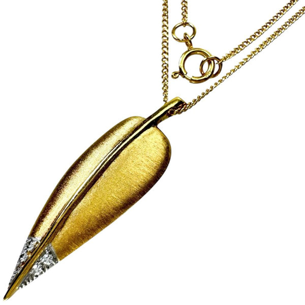 【TIFFANY&Co./ティファニー】 ヴィンテージ フェザーデザイン 羽デザイン ダイヤモンド(シングルカット) ネックレス K18ゴールド 18金/Ptプラチナ 3.8g 45cm レディース
【中古】【真子質店】【BL】




【YMiT】