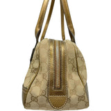 【GUCCI/グッチ】 プリンシー 161720 ハンドバッグ GGキャンバス/レザー ベージュ/ブロンズ レディース【中古】【真子質店】【BL】 【MaMox】