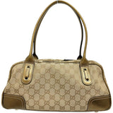 【GUCCI/グッチ】 プリンシー 161720 ハンドバッグ GGキャンバス/レザー ベージュ/ブロンズ レディース【中古】【真子質店】【BL】 【MaMox】
