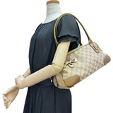 【GUCCI/グッチ】 プリンシー 161720 ハンドバッグ GGキャンバス/レザー ベージュ/ブロンズ レディース【中古】【真子質店】【BL】 【MaMox】