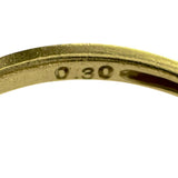 10号 四葉風デザイン ダイヤモンド 0.30ct リング・指輪 K18ゴールド 18金 2.0g レディース 【中古】【真子質店】【NN】 【MaMoT】