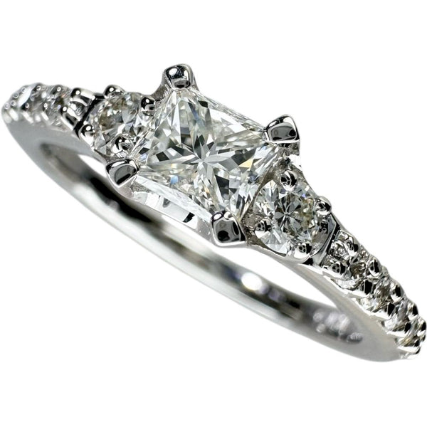 13号 中央ダイヤモンド (推定I-SIクラス) 0.474ct 脇石ダイヤモンド 計0.34ct リング・指輪 Pt900プラチナ 4.3g レディース 【中古】【真子質店】【NN】 【KxD】