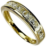 5.5号 ハーフサークル ピンキー ダイヤモンド 0.53ct リング・指輪 K18ゴールド 18金 2.1g レディース 【中古】【真子質店】【NN】 【DDx】