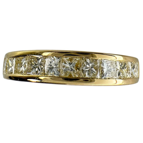 5.5号 ハーフサークル ピンキー ダイヤモンド 0.53ct リング・指輪 K18ゴールド 18金 2.1g レディース 【中古】【真子質店】【NN】 【DDx】