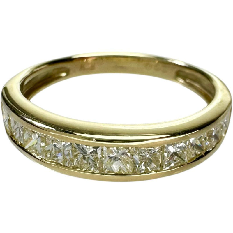 5.5号 ハーフサークル ピンキー ダイヤモンド 0.53ct リング・指輪 K18ゴールド 18金 2.1g レディース 【中古】【真子質店】【NN】 【DDx】