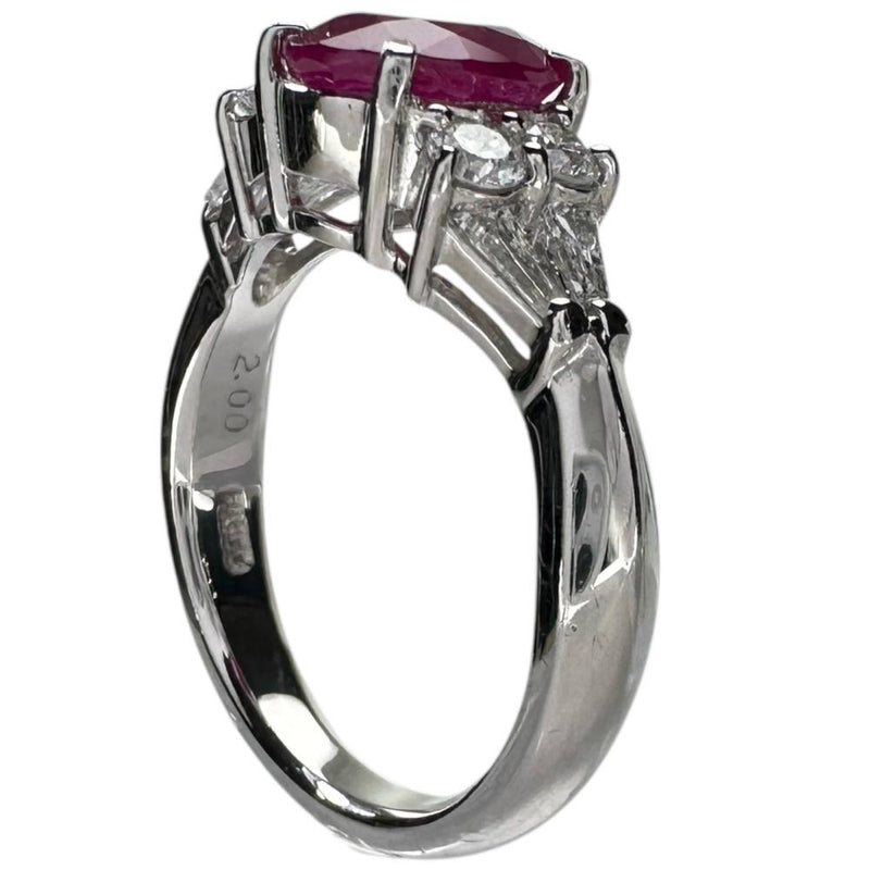 11.5号 ビルマ産ルビー 2.00ct ダイヤモンド 0.51ct リング・指輪 Pt900プラチナ 7.7g レディース
【中古】【真子質店】【NN】




【TDMiY】