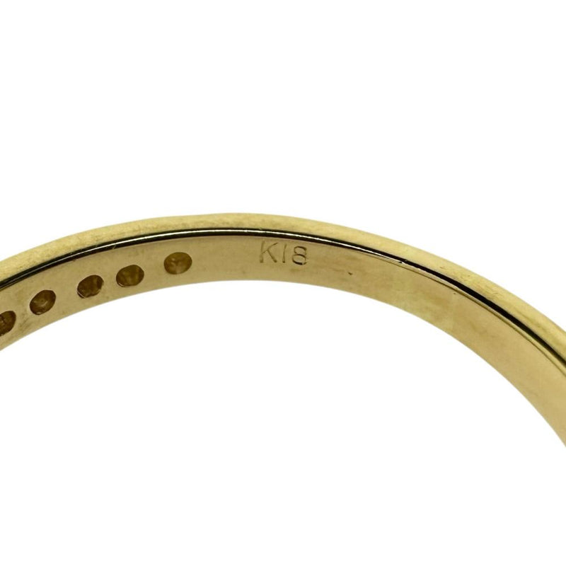 12号 サークル ダイヤモンド(31P) リング・指輪 K18ゴールド 18金 1.9g レディース 【中古】【真子質店】【NN】 【MaMoT】