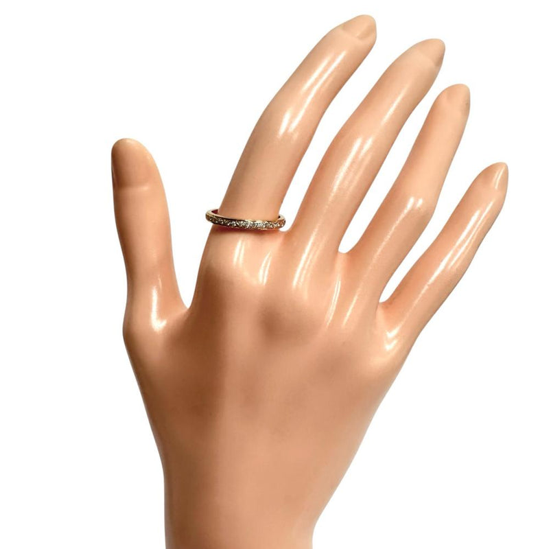 12号 サークル ダイヤモンド(31P) リング・指輪 K18ゴールド 18金 1.9g レディース 【中古】【真子質店】【NN】 【MaMoT】