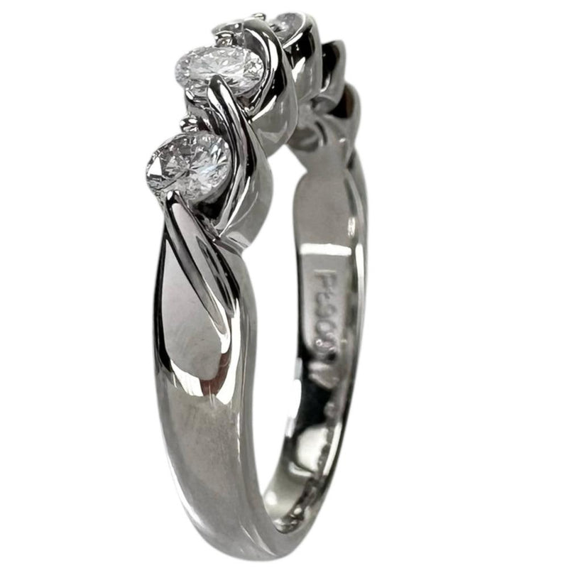 11.5号 ダイヤモンド 0.53ct リング・指輪 Pt900プラチナ 5.3g レディース 【中古】【真子質店】【NN】 【DYT】