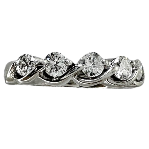 11.5号 ダイヤモンド 0.53ct リング・指輪 Pt900プラチナ 5.3g レディース 【中古】【真子質店】【NN】 【DYT】