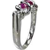 13号 ルビー 0.70ct ダイヤモンド 0.05ct リング・指輪 Pt900プラチナ 6.6g レディース 【中古】【真子質店】【NN】 【DKMa】