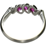 13号 ルビー 0.70ct ダイヤモンド 0.05ct リング・指輪 Pt900プラチナ 6.6g レディース 【中古】【真子質店】【NN】 【DKMa】