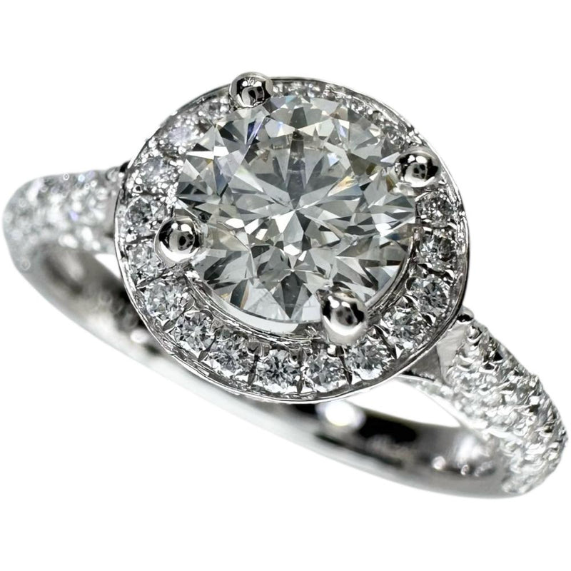 11号 中央ダイヤモンド (J-SI2-GD) 0.738ct 脇石ダイヤモンド 計0.60ct リング・指輪 Pt900プラチナ 4.9g レディース 【中古】【真子質店】【NN】 【IIxx】