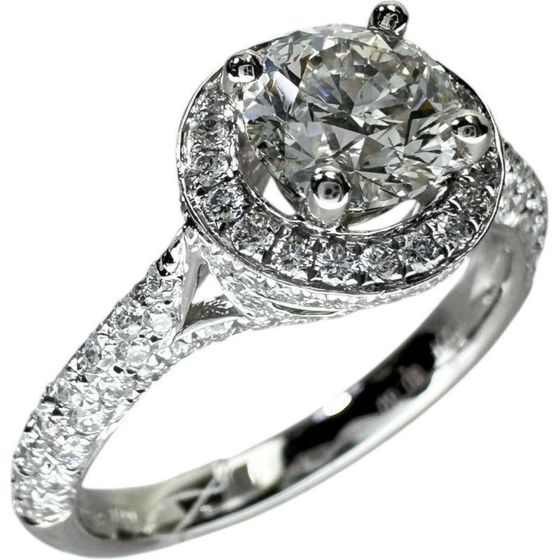 11号 中央ダイヤモンド (J-SI2-GD) 0.738ct 脇石ダイヤモンド 計0.60ct リング・指輪 Pt900プラチナ 4.9g レディース 【中古】【真子質店】【NN】 【IIxx】
