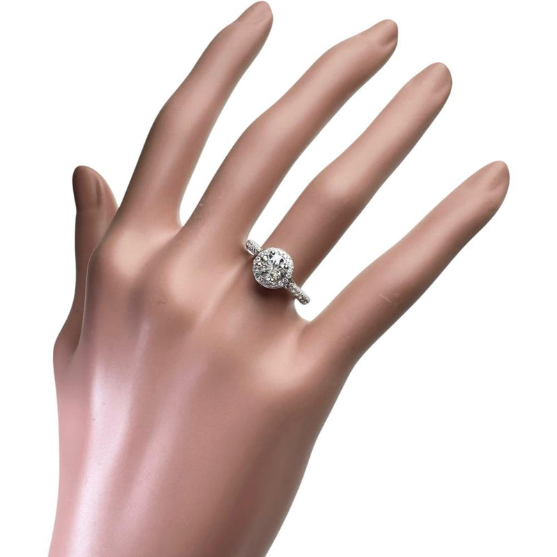 11号 中央ダイヤモンド (J-SI2-GD) 0.738ct 脇石ダイヤモンド 計0.60ct リング・指輪 Pt900プラチナ 4.9g レディース 【中古】【真子質店】【NN】 【IIxx】