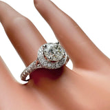 11号 中央ダイヤモンド (J-SI2-GD) 0.738ct 脇石ダイヤモンド 計0.60ct リング・指輪 Pt900プラチナ 4.9g レディース 【中古】【真子質店】【NN】 【IIxx】
