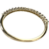 10.5号 ハーフサークル ダイヤモンド 計0.30ct リング・指輪 K18ゴールド 18金 1.3g レディース 【中古】【真子質店】【NN】 【TKMo】