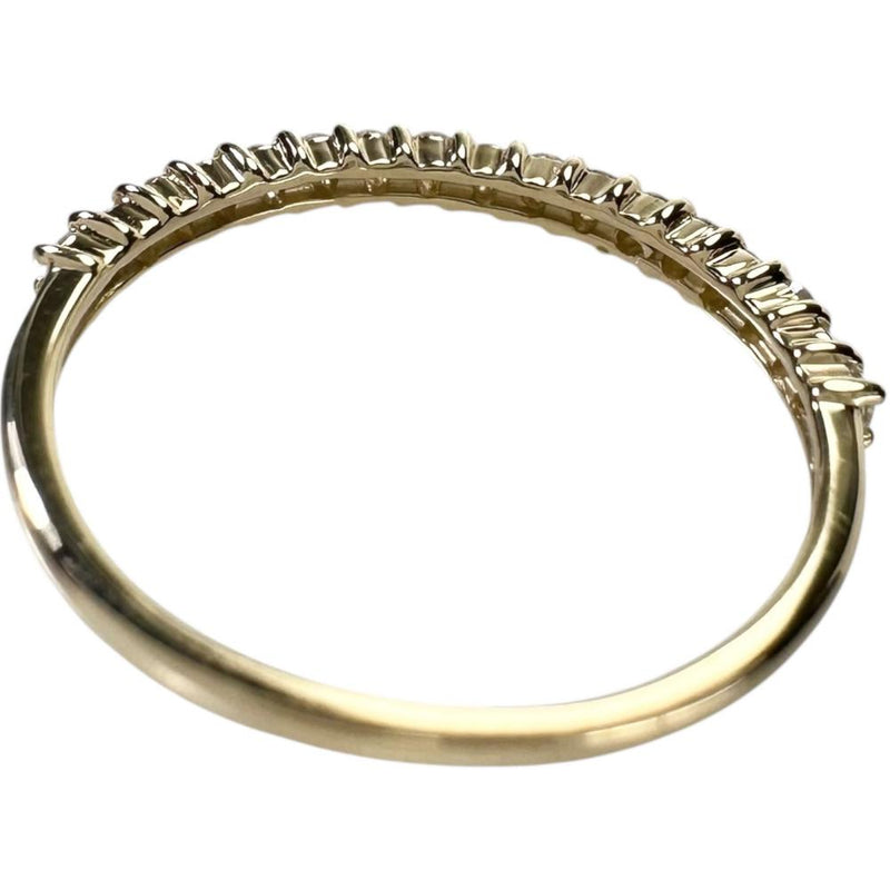 10.5号 ハーフサークル ダイヤモンド 計0.30ct リング・指輪 K18ゴールド 18金 1.3g レディース 【中古】【真子質店】【NN】 【TKMo】