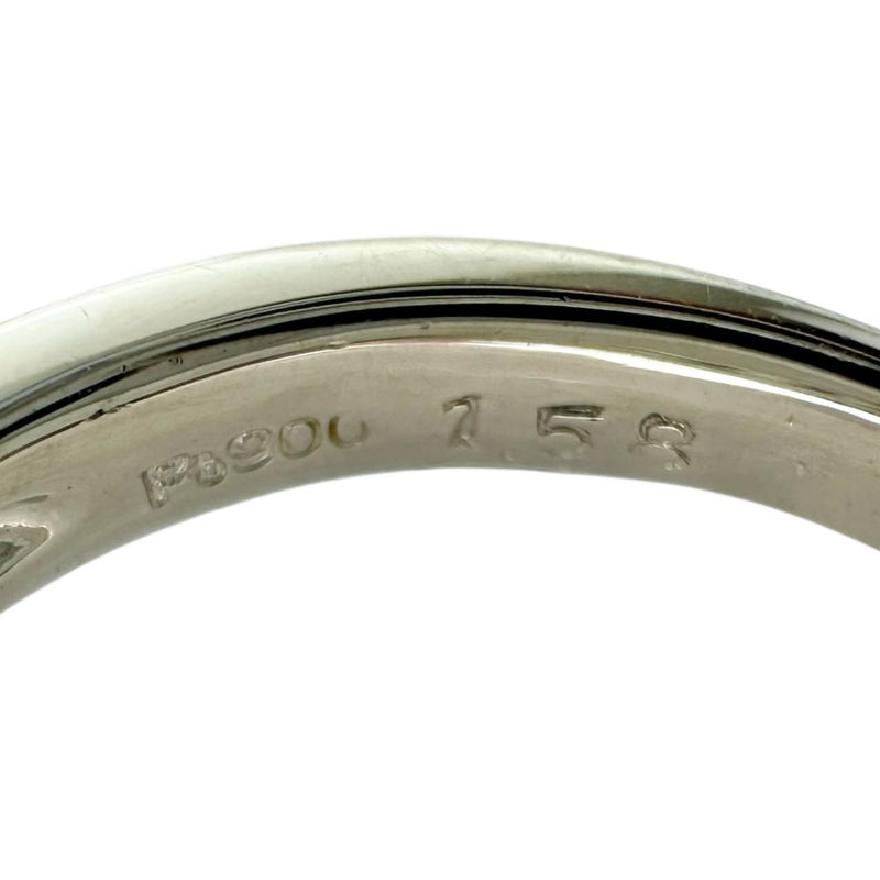 15号 クロムトルマリン 1.58ct ダイヤモンド 0.28ct リング・指輪 Pt900プラチナ 9.4g レディース 【中古】【真子質店】【NN】 【KMaK】