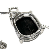 ブラックダイヤモンド 3.88ct ダイヤモンド 0.35ct ネックレス K18WGホワイトゴールド 18金 5.5g 45cm レディース 【中古】【真子質店】【NN】 【SMaMo】